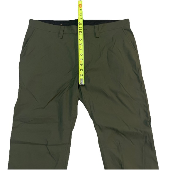 Prana Men's Green 38x30 Slim Fit Outdoor Trail Hiking Pants - Picture 5 of 9
